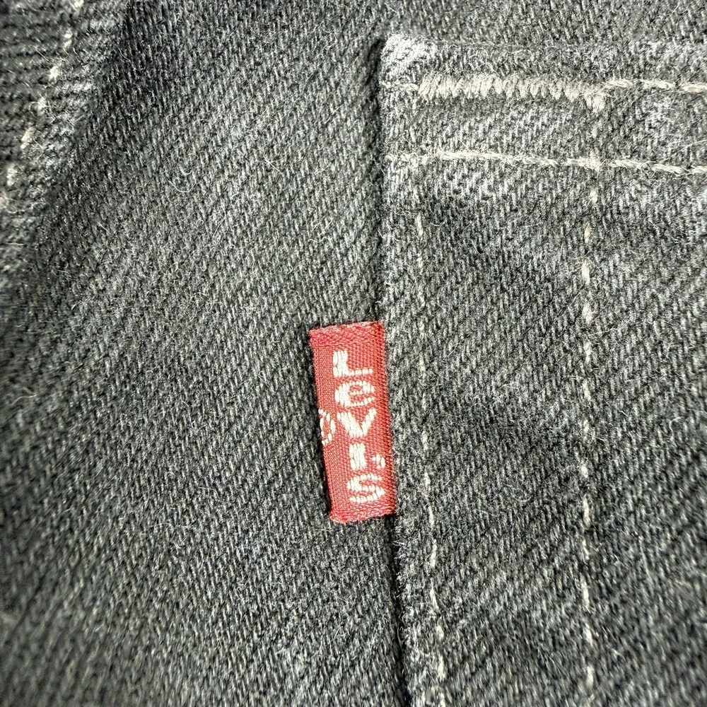 Vintage 90s Levi's 560 Loose Fit Tapered Leg Black Jeans 38x34 USA Made 1999